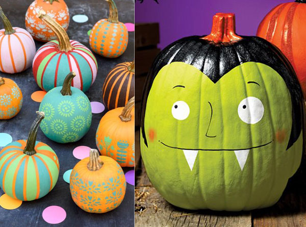 4 formas de decorar calabazas de Halloween… ¡sin usar cuchillos!