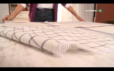 Cómo crear un mantel con paños de cocina
