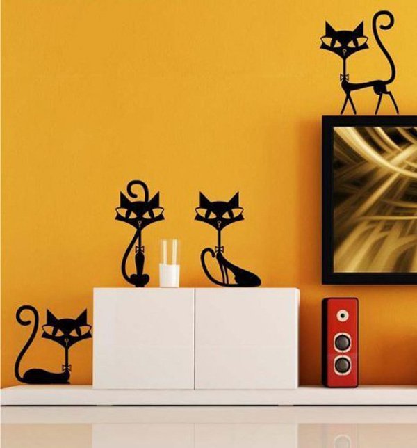 Gotomore-Black-Cats-Sticker-Wall-Decal-Home-Decor-for-Bar-Living-Room-Bed-Room-Stairs-Study