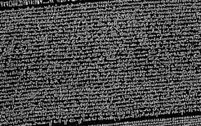 215 aniversario del descubrimiento de la piedra Rosetta