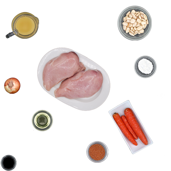 Pollo con almendras ingredientes